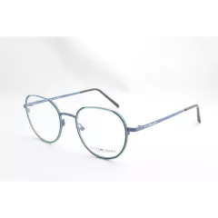 Lunettes de vue en métal bleu Lunettes de vue en métal bleu