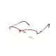 Lunettes de vue en métal rouge avec des branches grises - Airlight