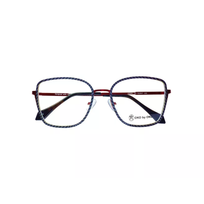 Lunettes de vue en carbone avec branches bordeaux - Oko by Oko