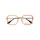 Lunettes de vue oranges avec branches dorées - Oko by Oko