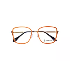 Lunettes de vue oranges avec branches dorées - Oko by Oko