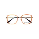 Lunettes de vue orange avec branches dorées - Oko by Oko