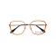 Lunettes de vue oranges avec branches dorées - Oko by Oko