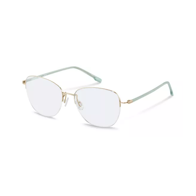 Lunettes de vue dorées avec branches vert d'eau - Rodenstock