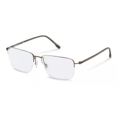 Lunettes de vue rectangulaires brunes/dorées avec branches brunes - Rodenstock Lunettes de vue rectangulaires brunes/dorées avec branches brunes - Rodenstock