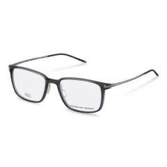 Lunettes de vue rectangulaires noires et gris foncé - Porsche Design