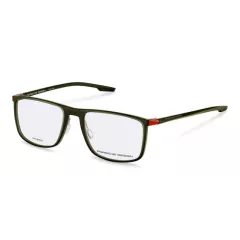 Lunettes de vue noires/kaki avec détails rouges - Porsche Design