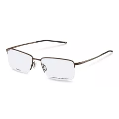 Lunettes de vue fines et rectangulaires brunes - Porsche Design