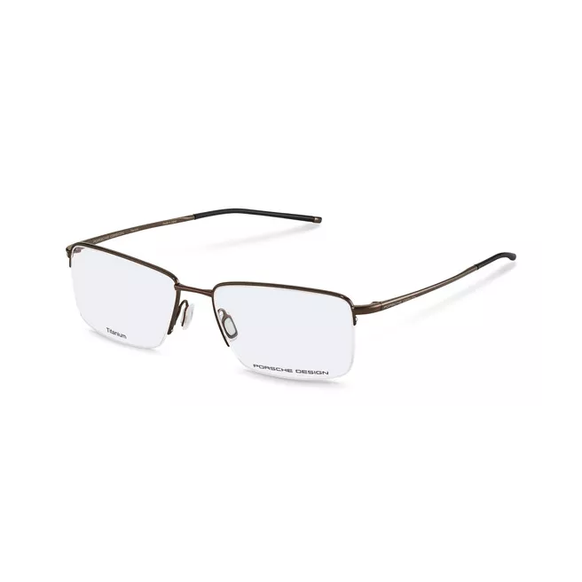 Lunettes de vue fines et rectangulaires brunes - Porsche Design