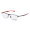 Lunettes de vue noires et rouges avec du carbone - Porsche Design