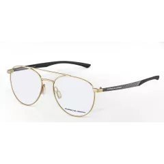 Lunettes de vue style aviateur dorées et noires - Porsche Design Lunettes de vue style aviateur dorées et noires - Porsche Design