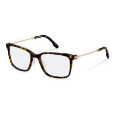 Lunettes de vue en écaille et rectangulaires avec branches dorées - Rodenstock Lunettes de vue en écaille et rectangulaires avec branches dorées - Rodenstock