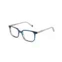 Lunettes de vue rectangulaires bleues en effet boisé - Avengers