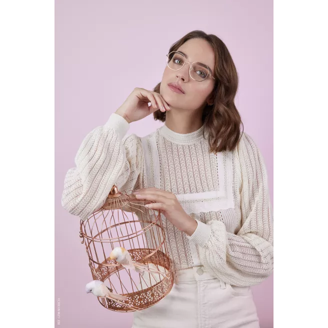 Lunettes de vue fines en métal - LuluCastagnette