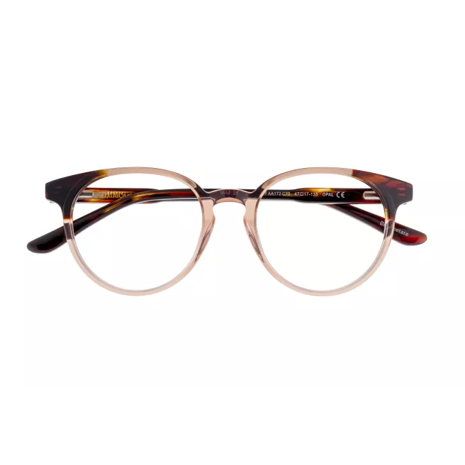 Lunettes de vue marron transparent et à écailles - LuluCastagnette