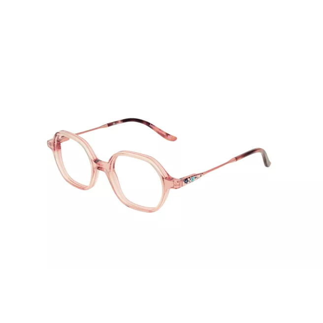 Lunettes de vue rose pâle et transparentes à fleurs - LuluCastagnette Enfant