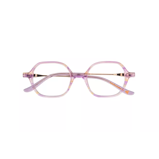 Lunettes de vue lila/mauve clair et transparentes - LuluCastagnette Enfant