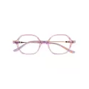 Lunettes de vue lilas/mauve clair et transparentes - LuluCastagnette Enfant