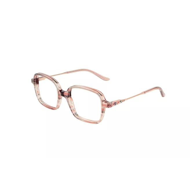 Lunettes de vue rose pâle et transparentes à fleurs - LuluCastagnette Enfant