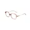 Lunettes de vue rose pâle et transparentes à fleurs - LuluCastagnette Enfant