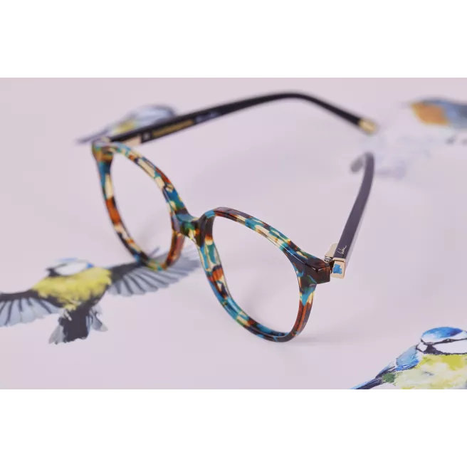 Lunettes de vue marron, noires et bleues à écailles - LuluCastagnette Enfant