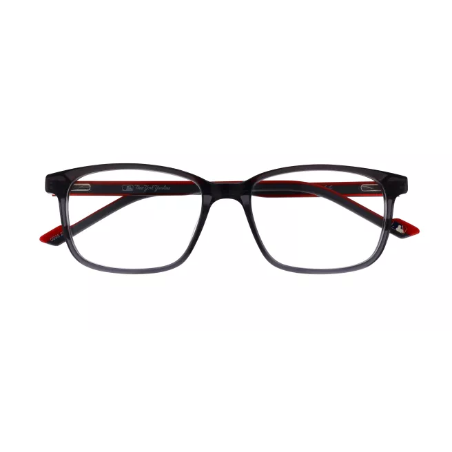 Lunettes de vue grises, rouges et transparentes - New York Yankees