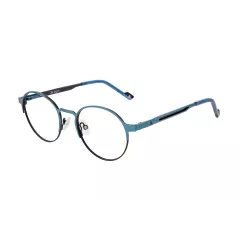 Lunettes de vue fines en métal bleu et noir- New York Yankees