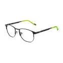 Lunettes de vue fines en métal noir avec branches jaune fluo - New York Yankees