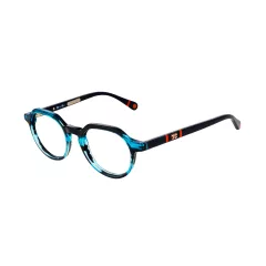 Lunettes de vue noires et bleues avec des détails rouges - Tartine et Chocolat Lunettes de vue noires et bleues avec des détails rouges - Tartine et Chocolat