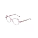 Lunettes de vue rose clair et transparentes avec des oreilles - Tartine et Chocolat