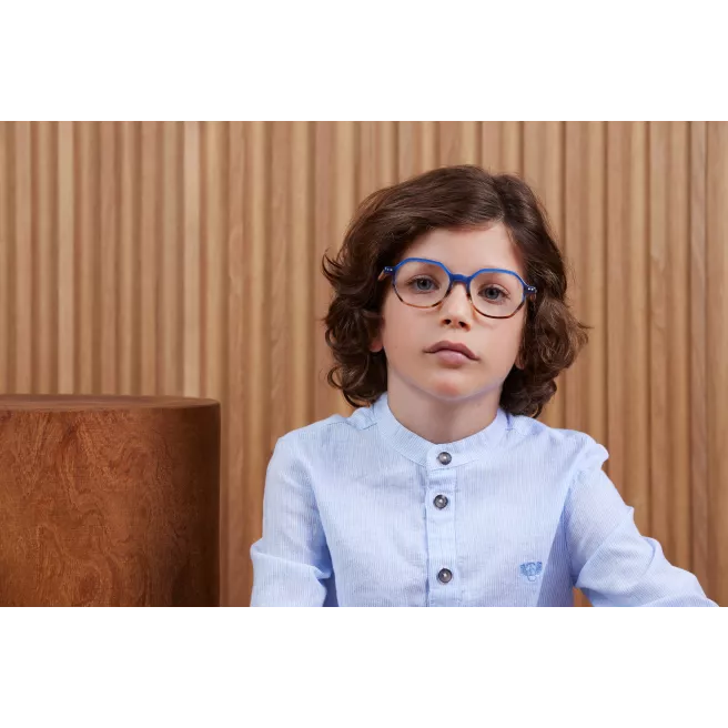 Lunettes de vue bleues et en bois - Tartine et Chocolat Lunettes de vue bleues et en bois - Tartine et Chocolat