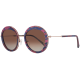 Lunettes de soleil à motif bleu foncé et mauve - Clémence & Margaux