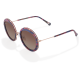 Lunettes de soleil à motif bleu foncé et mauve - Clémence & Margaux