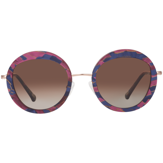 Lunettes de soleil à motif bleu foncé et mauve - Clémence & Margaux Lunettes de soleil à motif bleu foncé et mauve - Clémence & Margaux