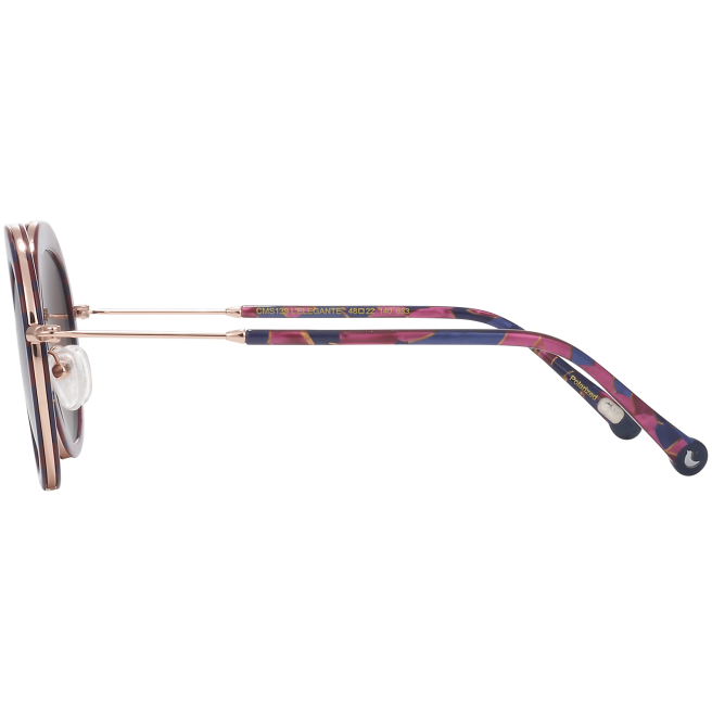 Lunettes de soleil à motif bleu foncé et mauve - Clémence & Margaux Lunettes de soleil à motif bleu foncé et mauve - Clémence & Margaux