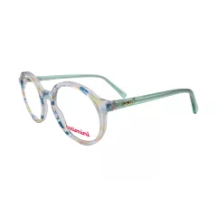Lunettes de vue vert d'eau et transparentes à motif coloré - Catimini Lunettes de vue vert d'eau et transparentes à motif coloré - Catimini