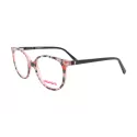 Lunettes de vue noires et rose corail à fleurs - Catimini