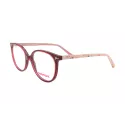 Lunettes de vue bordeaux à paillettes et roses - Catimini