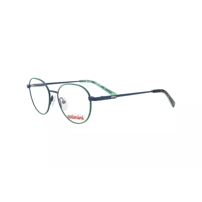 Lunettes de vue rondes bleu marine et vert d'eau - Catimini