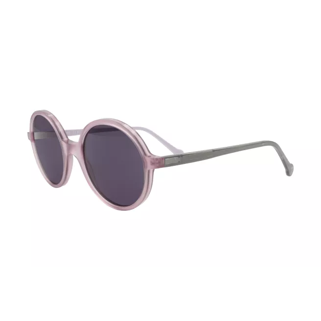 Lunettes de soleil rondes rose pâle et grises pour enfant - Jacadi