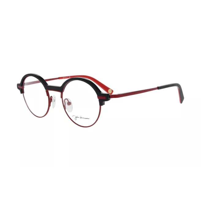 Lunettes de vue rondes en métal noir et rouge - John Lennon