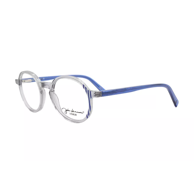 Lunettes de vue rondes, transparentes et bleues - John Lennon