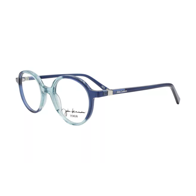 Lunettes de vue rondes bleues et transparentes - John Lennon