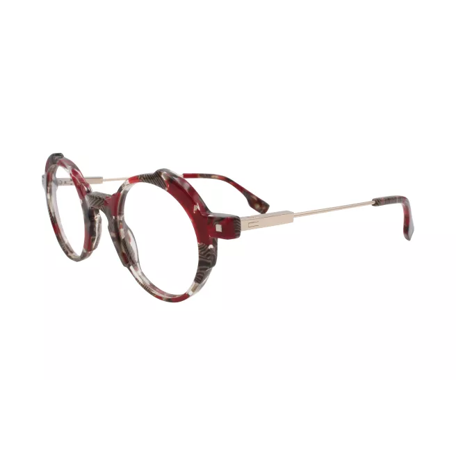 Lunettes de vue à motif noir et rouge foncé - KARAVAN