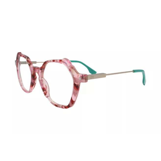 Lunettes de vue à écailles roses et rouges - KARAVAN