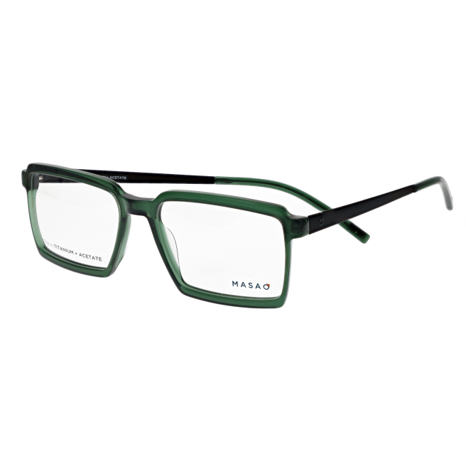 Lunettes de vue rectangulaires vertes - Masao