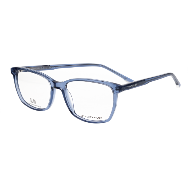 Lunettes de vue rectangulaires bleues et transparentes - Tom Tailor