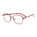 Lunettes de vue hexagonales rouges - Tom Tailor