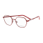 Lunettes de vue hexagonales rouges - Tom Tailor